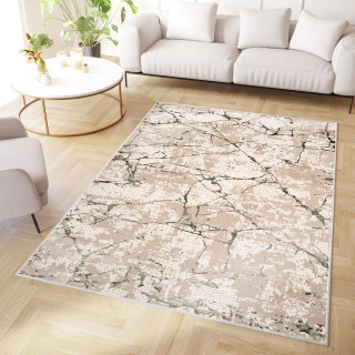 Zelena moderna preproga s 3D učinkom