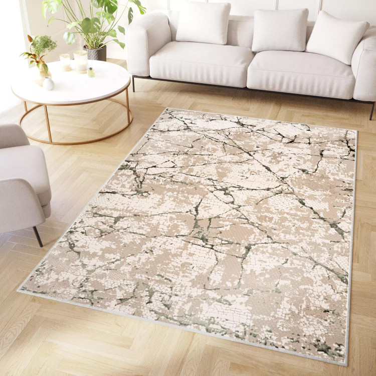 Zelena moderna preproga s 3D učinkom