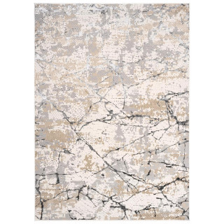 Vzorčasta siva preproga s 3D učinkom