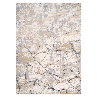 Vzorčasta siva preproga s 3D učinkom