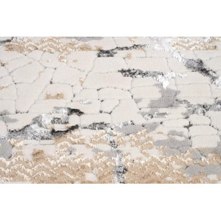 Vzorčasta siva preproga s 3D učinkom