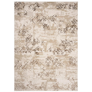 Rjava vzorčasta preproga s 3D učinkom