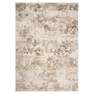 Rjava vzorčasta preproga s 3D učinkom