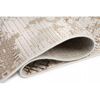 Rjava vzorčasta preproga s 3D učinkom