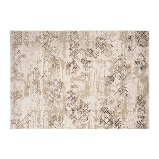 Rjava vzorčasta preproga s 3D učinkom