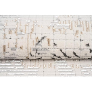 Vzorčasta siva preproga s 3D učinkom