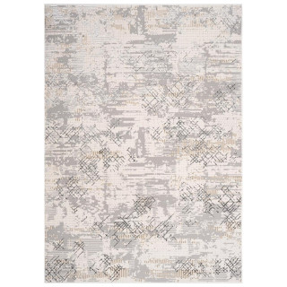 Vzorčasta siva preproga s 3D učinkom