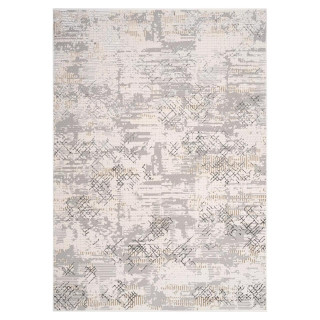 Vzorčasta siva preproga s 3D učinkom