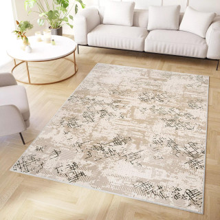 Zelena vzorčasta preproga s 3D učinkom