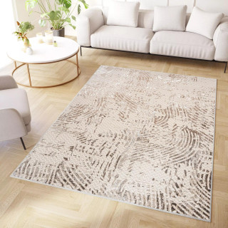 Vzorčasta rjava preproga s 3D učinkom