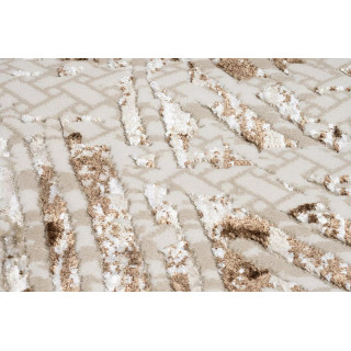 Vzorčasta rjava preproga s 3D učinkom