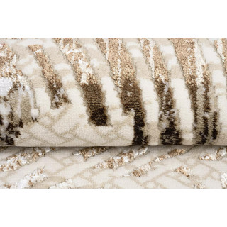 Vzorčasta rjava preproga s 3D učinkom