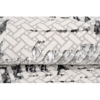 Siva vzorčasta preproga s 3D učinkom