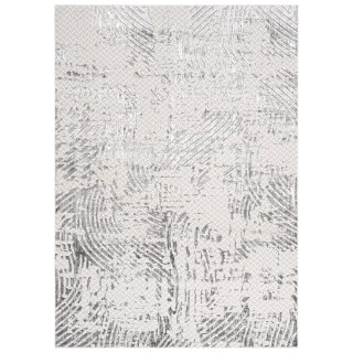 Siva vzorčasta preproga s 3D učinkom