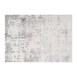 Siva vzorčasta preproga s 3D učinkom