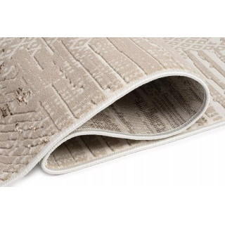 Rjava vzorčasta preproga s 3D učinkom