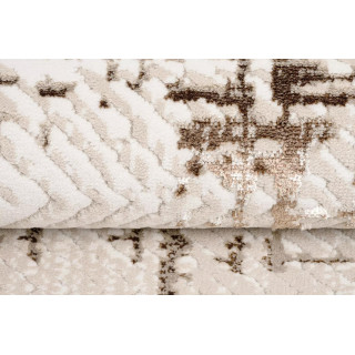 Rjava vzorčasta preproga s 3D učinkom