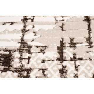 Rjava vzorčasta preproga s 3D učinkom