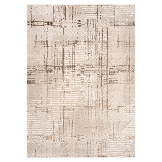 Rjava vzorčasta preproga s 3D učinkom