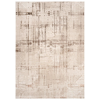 Rjava vzorčasta preproga s 3D učinkom