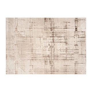 Rjava vzorčasta preproga s 3D učinkom