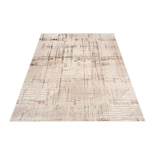 Rjava vzorčasta preproga s 3D učinkom