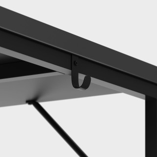 Majhna črna pisalna miza Mark Adler LEADER 1.3 BLACK