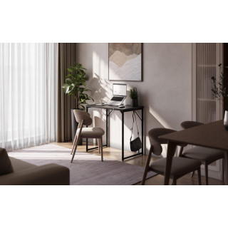 Majhna črna pisalna miza Mark Adler LEADER 1.3 BLACK