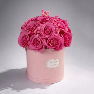 Roza škatla dišečih milnih cvetov