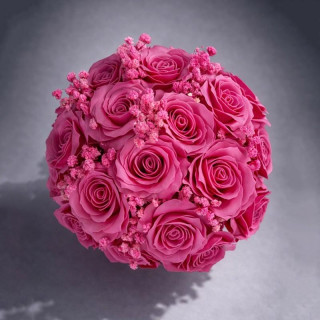 Roza škatla dišečih milnih cvetov