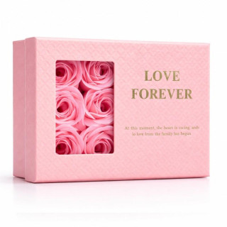 Roza škatla s 6 dišečimi milnimi vrtnicami