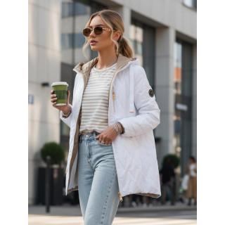 Bela prehodna ženska jakna TY5564