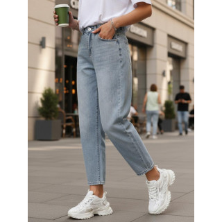 Ženske svetlo modre baggy kavbojke UY2856