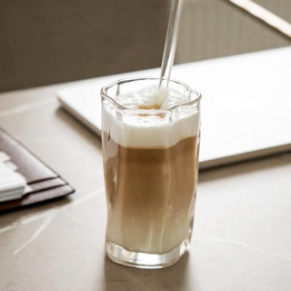 Stekleni lonček iz valovitega stekla - 275 ml