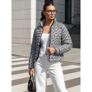 Črna vzorčasta ženska jakna TY4505