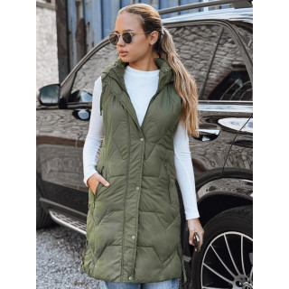 Ženski dolgi zeleni telovnik TY5264