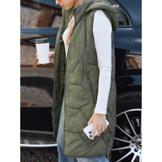 Ženski dolgi zeleni telovnik TY5264