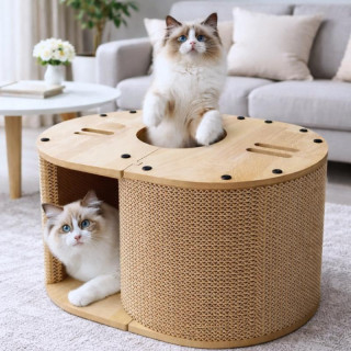 Kartonski praskalnik/mačja postelja