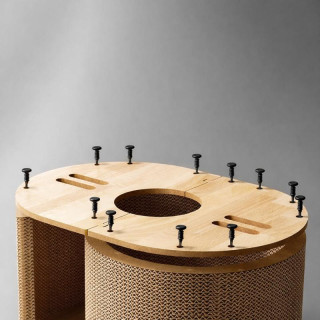 Kartonski praskalnik/mačja postelja