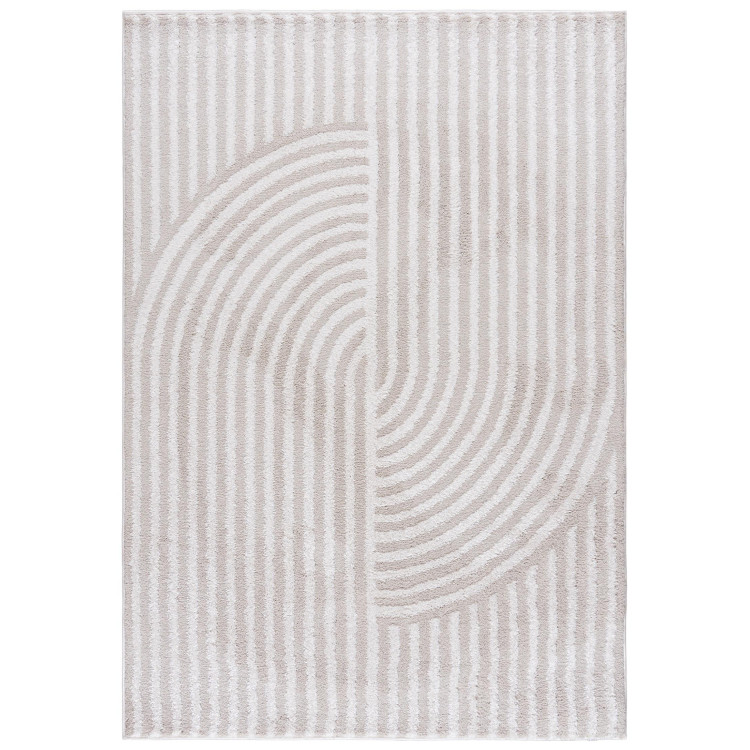 Preproga z vzorcem v kremni barvi