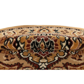 Okrogla preproga z vzorcem bež