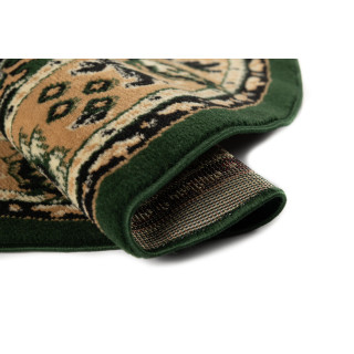 Zelena okrogla preproga z vzorcem