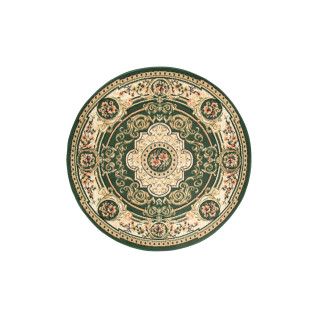 Okrogla zelena preproga z vzorcem