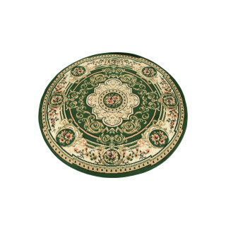 Okrogla zelena preproga z vzorcem
