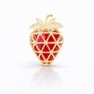 Dekorativna broška v obliki jagode