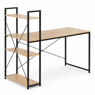 Svetlo rjava podstrešna miza s polico