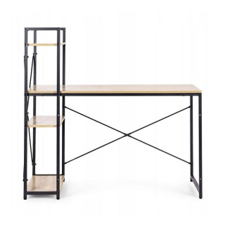 Svetlo rjava podstrešna miza s polico