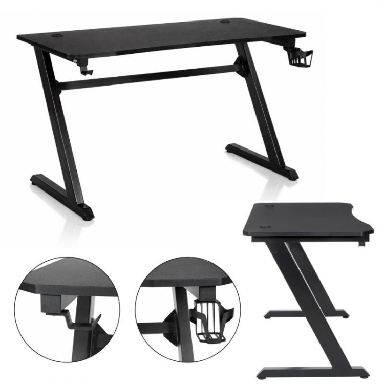 Črna igralna računalniška miza