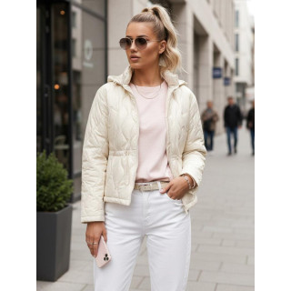 Bela prešita ženska jakna TY5533