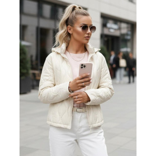 Bela prešita ženska jakna TY5533